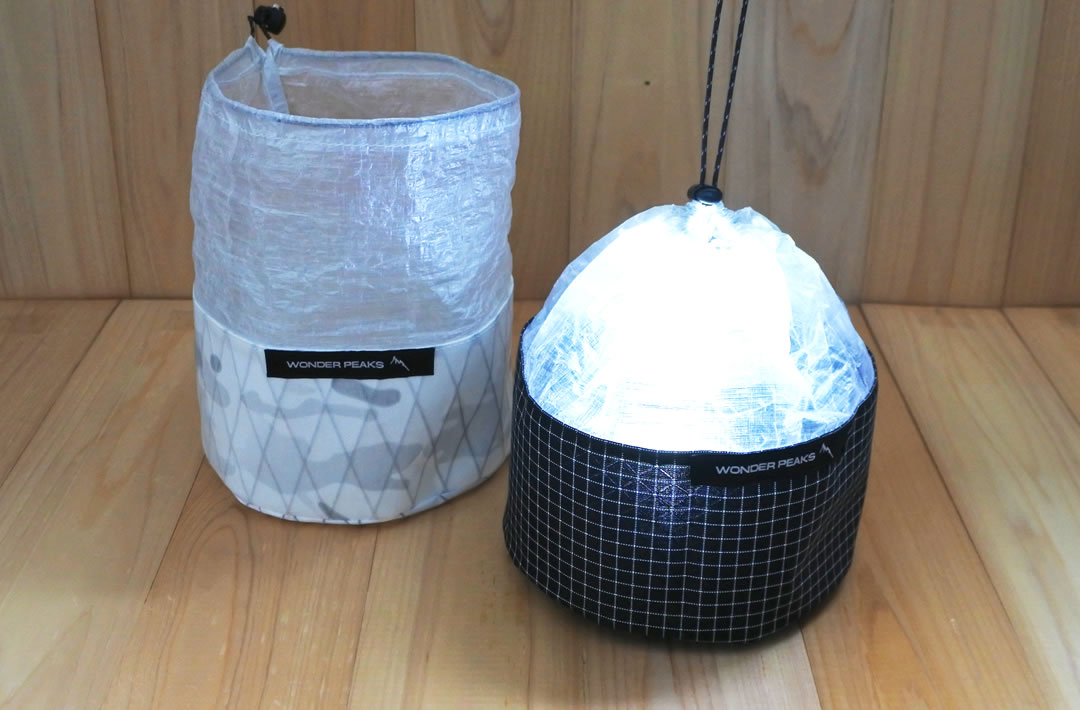 テントの中の明かり